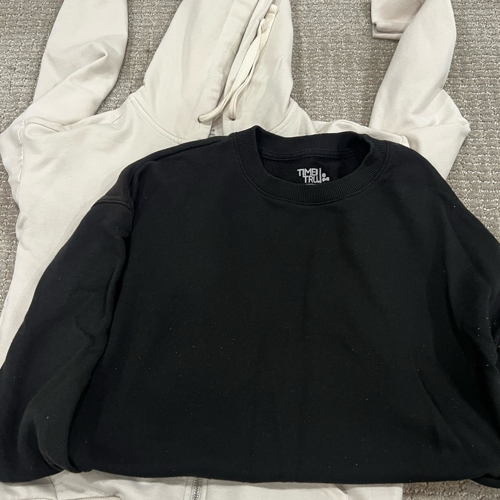 Time and Tru Cream Hoodie